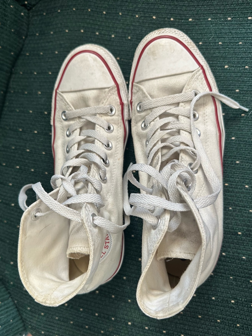 Converse White Chuck Taylor All Star High Top Sneakers - Picture 2 of 5